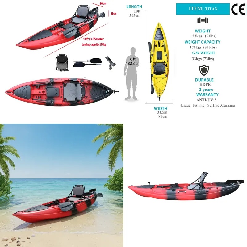 10ft Single Seat Sit on Fishin - Fishing Kayak Seat review and price