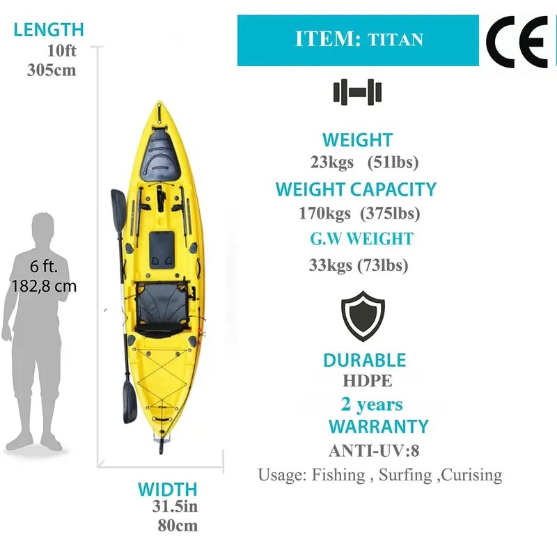 10ft Single Seat Sit on Fishin - Fishing Kayak Seat review and price
